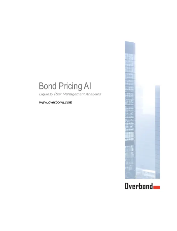 Overbond COBI-Pricing Report