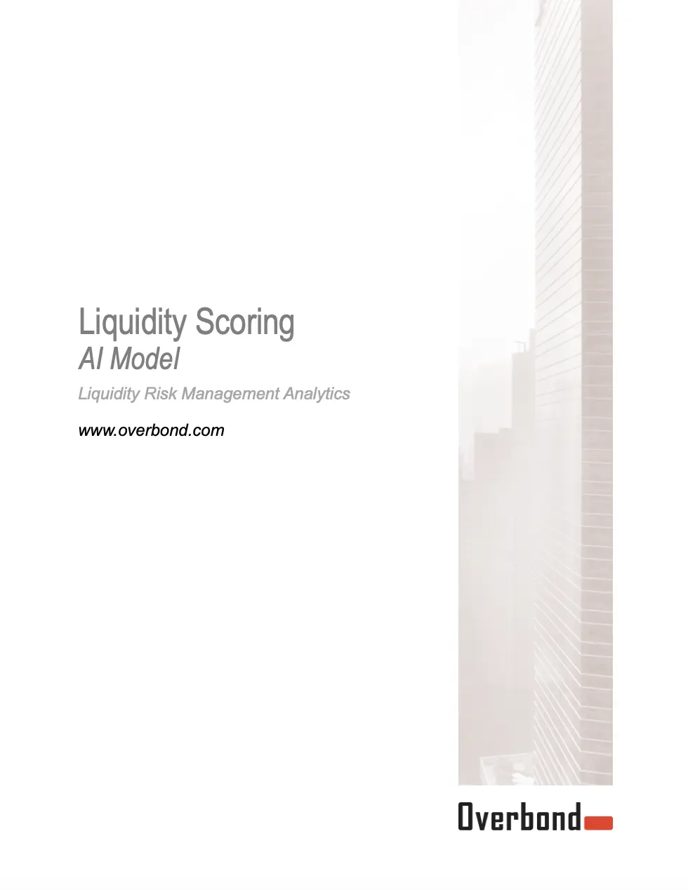 Overbond Bond Liquidity Scoring